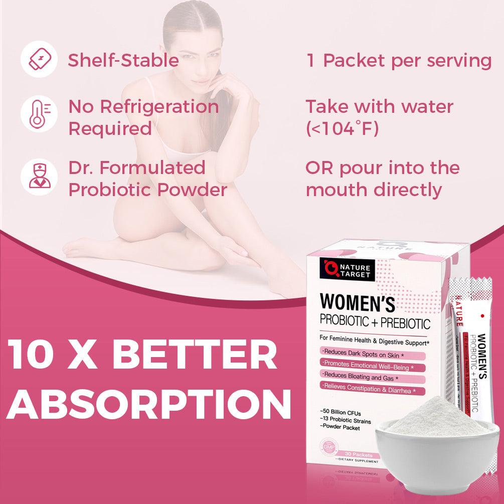 Probiotic for Women: 10 X BETTER ABSORPTION