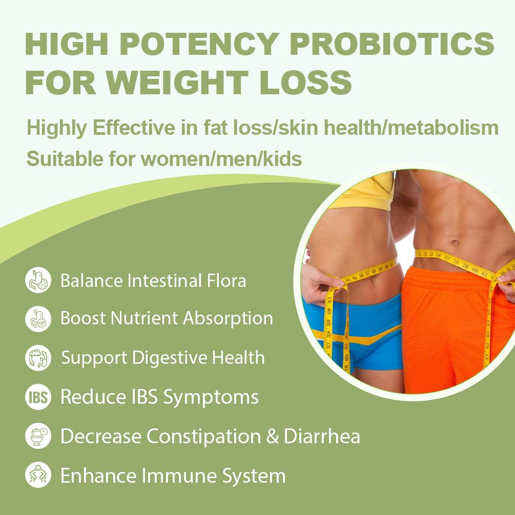 HIGH POTENCY PROBIOTICS FOR WEIGHT LOSS