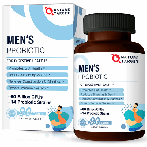 Probiotic Supplement for Men, with Gut and Mental Health