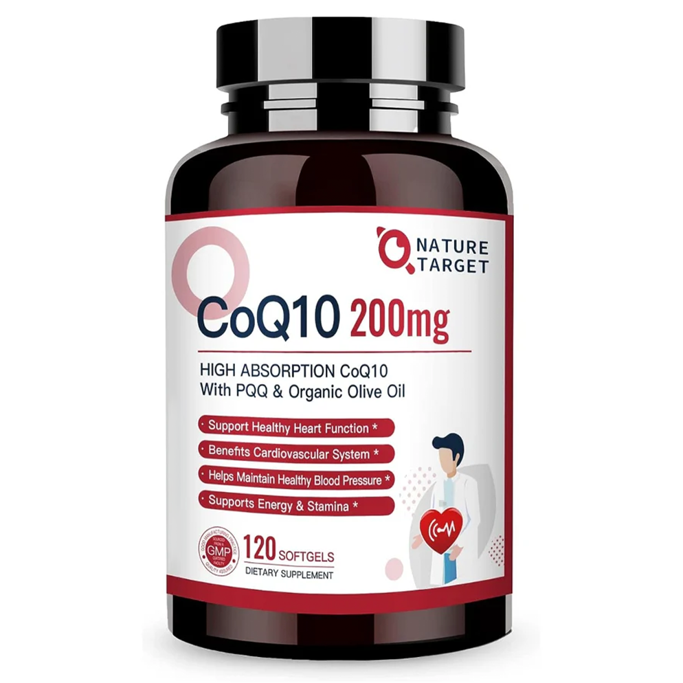 CoQ10 + PQQ + Olive Oil, 200mg, 120 Softgels