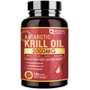 Krill Oil 2000mg with Omega-3 + Astaxanthin, 60-Day Supply