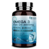 Omega 3 Fish Oil 2000mg with Vitamins D3 E A, EPA DHA, 120 Softgels for Heart Brain Immune Health