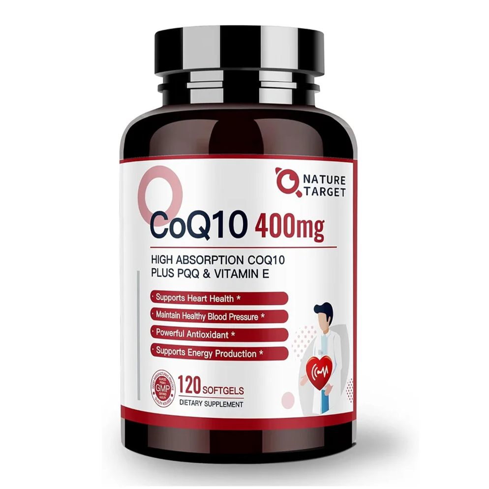 CoQ10 + PQQ + Vitamin E, 400mg, 120 Softgels