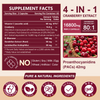 Cranberry with D Mannose for Women, Super Strength Urinary Tract Support, 120 Caps