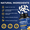 Magnesium Citrate 500mg with Zinc Vitamin D Supports Muscle Nerve Bone Heart Health 120 Veg Caps