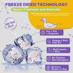 Dogs & Cats Omega-3 Duck Flavor Probiotics,Vitamins and Omega 3, 120 Chews