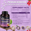 Berberine HCl 1500mg with Dihydroberberine, Citrus Bergamot & Ceylon Cinnamon, 120 Vcaps