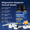 Magnesium Citrate 500mg with Zinc Vitamin D Supports Muscle Nerve Bone Heart Health 120 Veg Caps