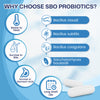 SBO Probiotics + Prebiotics for Gut Health, 60 Billion CFUs