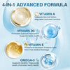 Omega 3 Fish Oil 2000mg with Vitamins D3 E A, EPA DHA, 120 Softgels for Heart Brain Immune Health