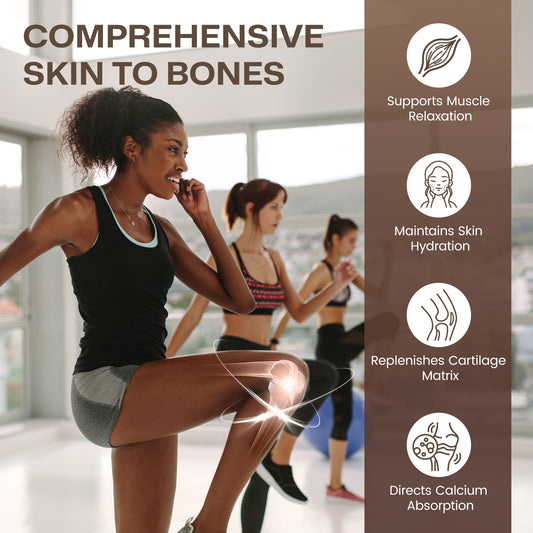 Chocolate Multi Collagen Peptides 9g with Vitamin D3, K2, Magnesium & Creatine, 35 Servings
