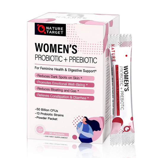 Women’s Probiotic & Prebiotic Powder, 50 Billion CFUs, 30 Packs
