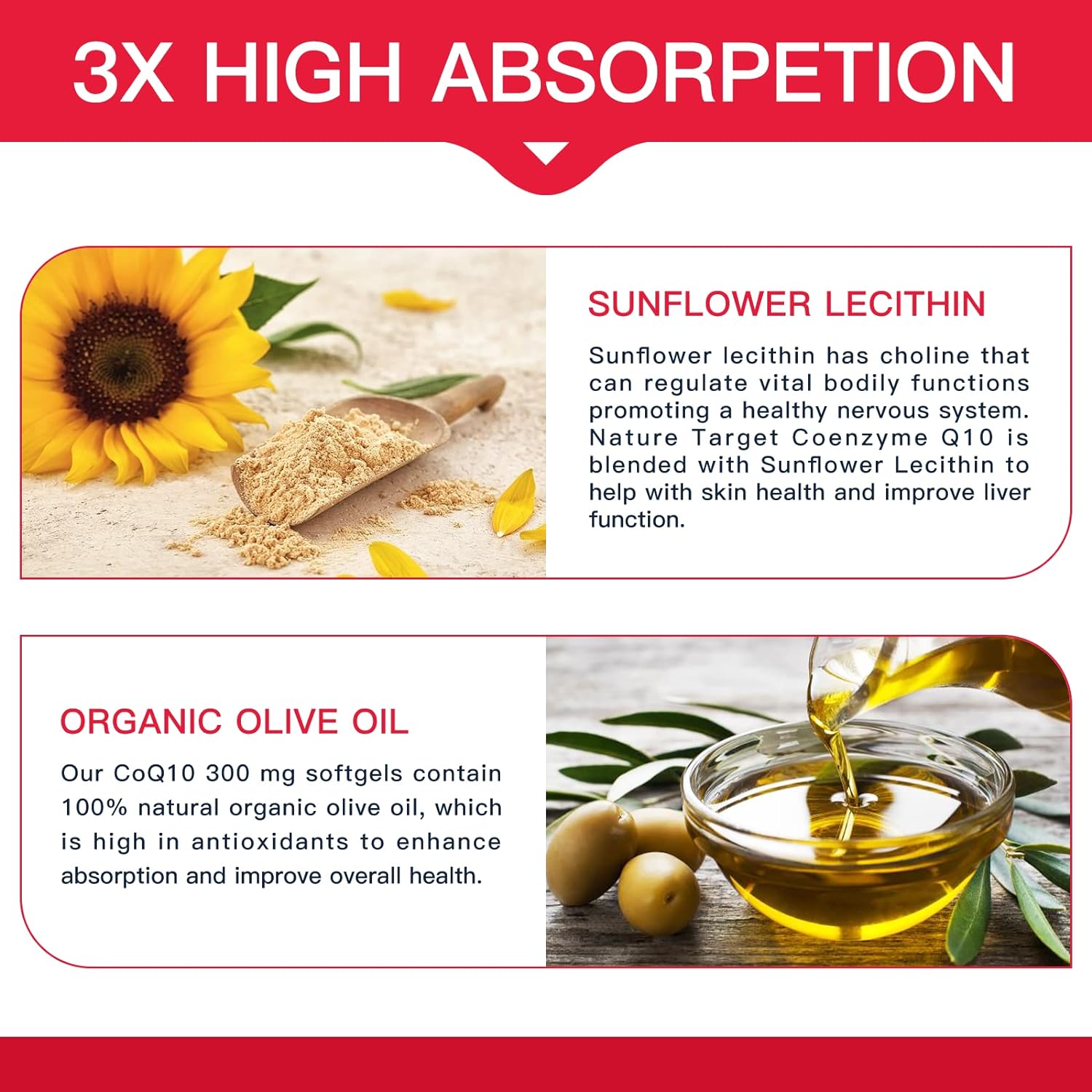 3X HIGH ABSORPETION CoQ10