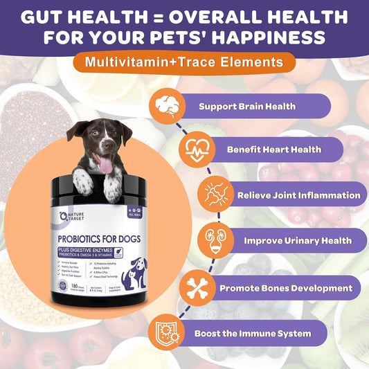Probiotics for Dogs & Cats provide comprehensive support for your dogs' and cats' health.