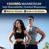 Magnesium Glycinate 1000mg with Vitamins C B6 for Muscle Nerve Heart Health 120 Vegan Capsules