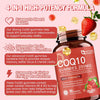 CoQ10 200mg Gummies with PQQ, Strawberry, 90 Count