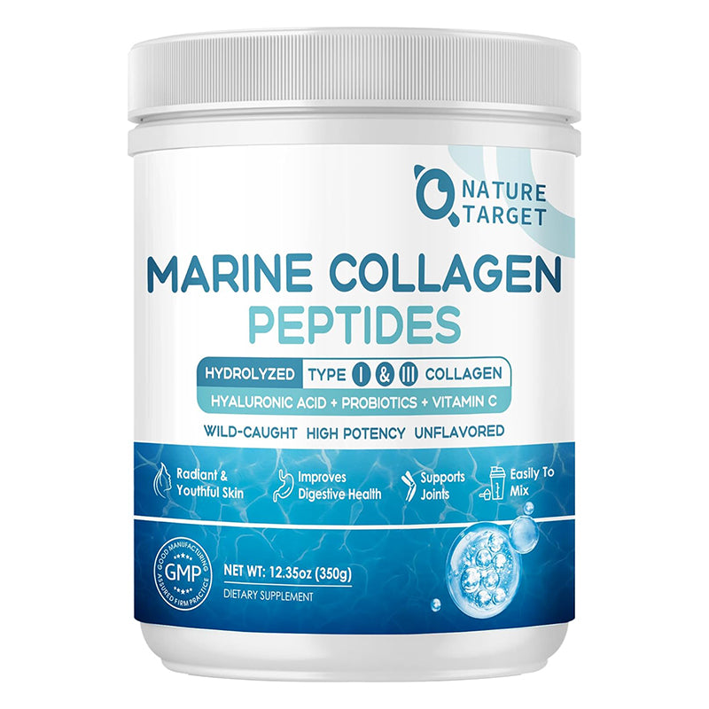 Wild Caught Marine Collagen Peptides Powder With 18 Amino Acids Wild caught marine collagen peptides powder with 18 amino acids