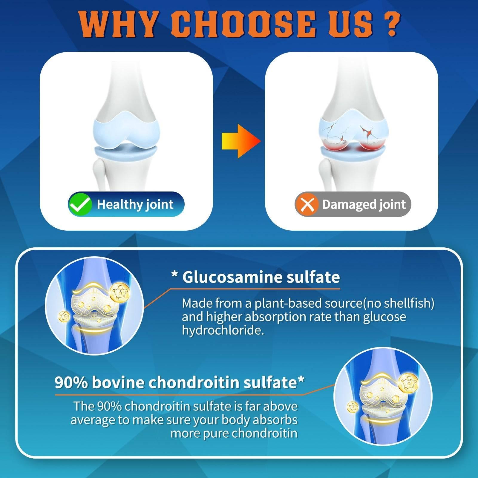 Plantbased Glucosamine Bovine Chondroitin Sulphate MSM 60 Servings