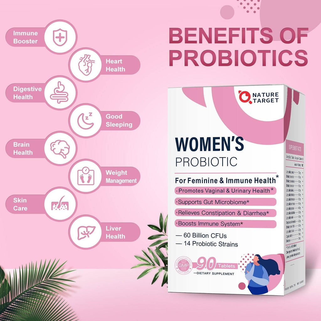 NATURE TARGET Probiotics Tablet for Women 90 Tablets Nature Target