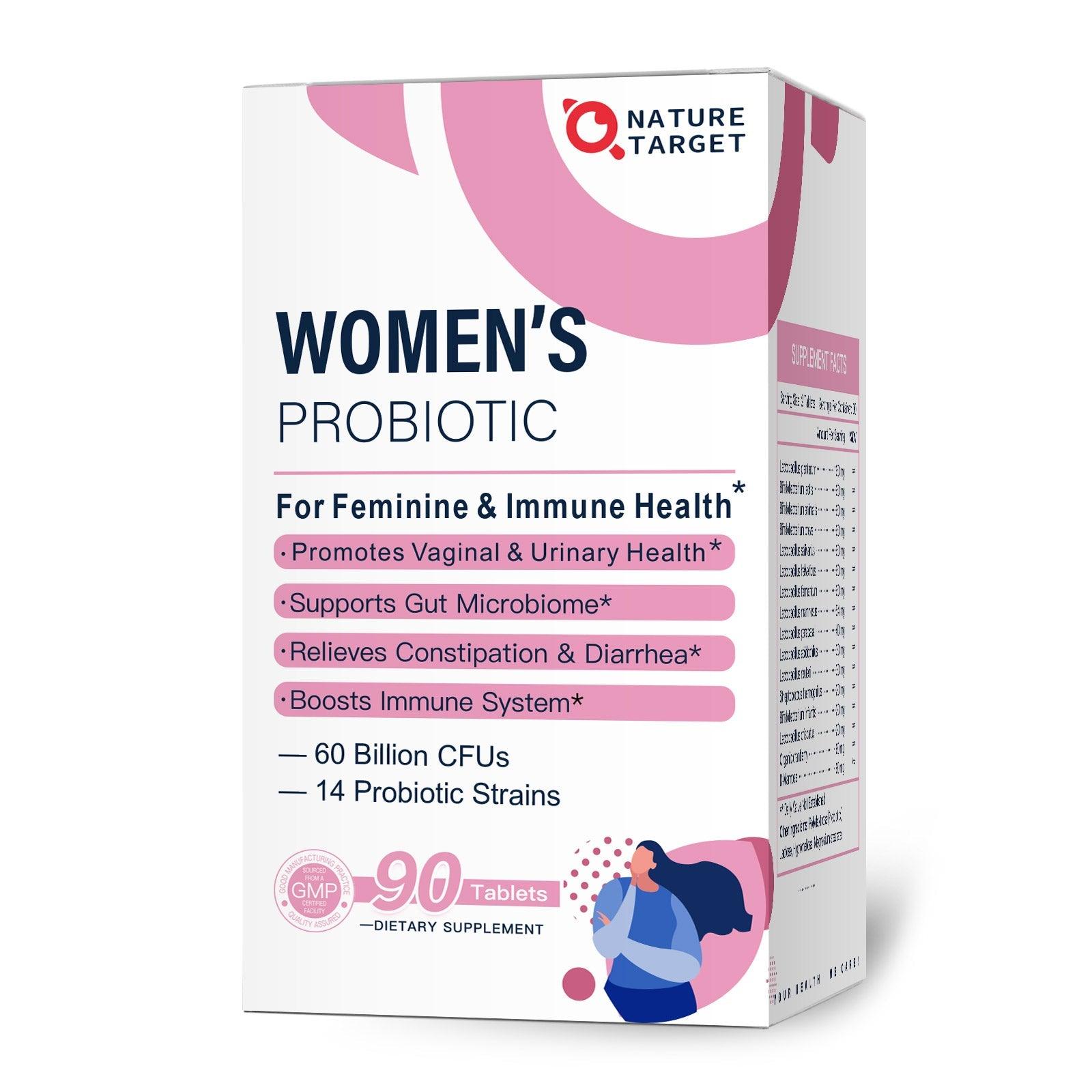 NATURE TARGET Probiotics Tablet for Women 90 Tablets Nature Target