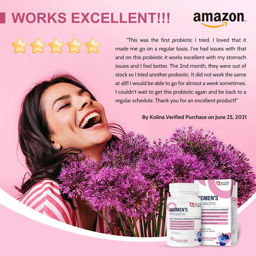 NATURE TARGET Probiotics Tablet for Women 90 Tablets Nature Target