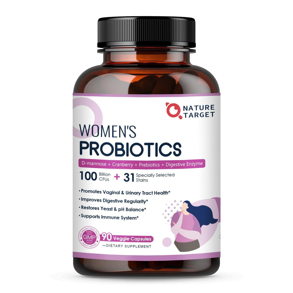 NATURE TARGET Probiotics for Women Digestive Health 90 Veggie Capsules Nature Target