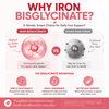 Iron Bisglycinate 25mg + Vitamin C 100mg + B-Complex, Unflavored, 120 Vcaps