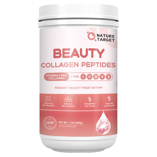 Beauty Collagen Peptides with Vitamin C, Biotin & Hyaluronic Acid, 50 Servings