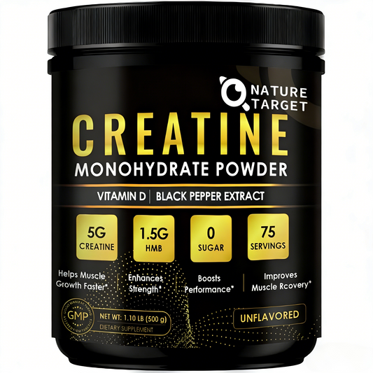 Pure Micronized Creatine Monohydrate Powder, 75 Servings