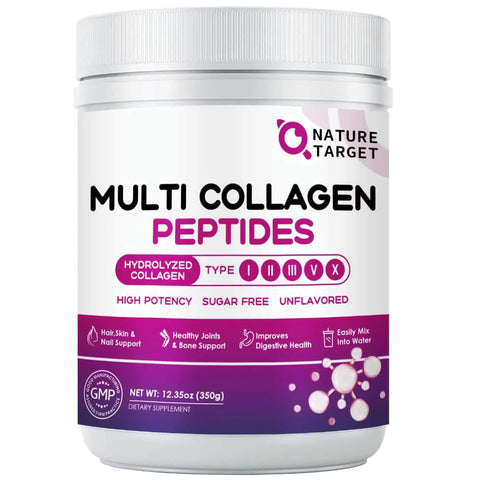 【Pre-sale】Nature Target Multi Collagen Peptides Powder 350G