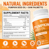 Pumpkin Seed Oil + Saw Palmetto 3000mg, Softgels, 120 Count