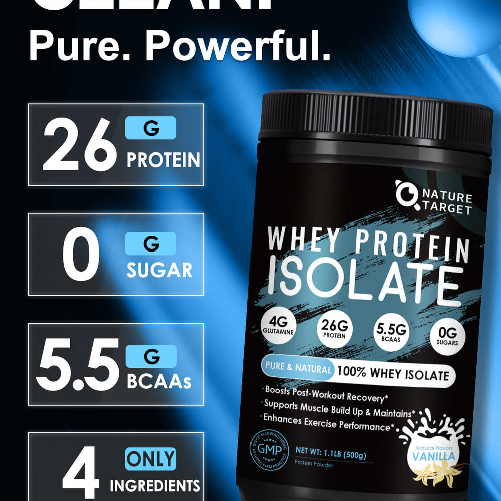 Vanilla Protein Powder, Whey Protein Isolate, 26G Protein, 16 Servings Vanilla Protein Powder, Whey Protein Isolate, 26G Protein, 16 Servings