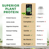 Pea Protein Powder, Unflavored Protein Powder, 1.1lb